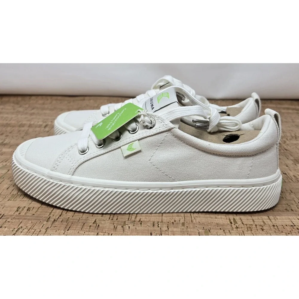 CARIUMA OCA Low Top Off-White Canvas Sneakers Shoes NWT Men's US 6 Women 7.5